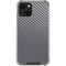 Silver Carbon Fiber Specialty Texture Material iPhone 14 Clear Case